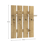Casa si Gradina - Mobilier - Organizare si depozitare - Cuiere - Cuier de perete 80, stejar Artisan, AIRON - Infinity.ro