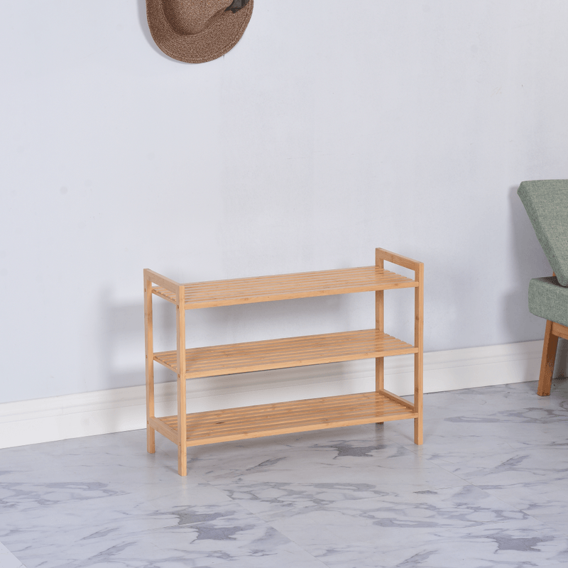 Casa si Gradina - Mobilier - Dulapuri si sifoniere - Dulapuri pantofi - Suport pentru pantofi, 3 rafturi, bambus, KRENO - Infinity.ro