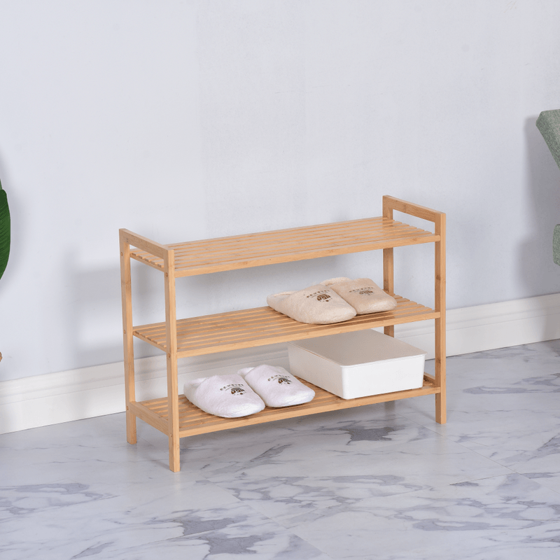 Casa si Gradina - Mobilier - Dulapuri si sifoniere - Dulapuri pantofi - Suport pentru pantofi, 3 rafturi, bambus, KRENO - Infinity.ro