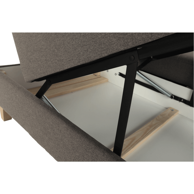 Casa si Gradina - Mobilier - Canapele si coltare - Coltare - Coltar, gri maroniu Taupe, model dreapta, BRIDGET - Infinity.ro