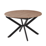 Casa si Gradina - Mobilier - Mese si birouri - Mese bucatarie si dining - Masa dining extensibila, stejar artisan / neagra, 120x120-160x75 cm, ABERO TIP 2 - Infinity.ro