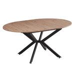 Casa si Gradina - Mobilier - Mese si birouri - Mese bucatarie si dining - Masa dining extensibila, stejar artisan / neagra, 120x120-160x75 cm, ABERO TIP 2 - Infinity.ro