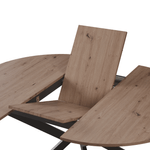 Casa si Gradina - Mobilier - Mese si birouri - Mese bucatarie si dining - Masa extensibila de dining, stejar artisan / neagra, 100x100-140x75 cm, ABERO TIP 1 - Infinity.ro