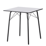 Casa si Gradina - Mobilier - Mese si birouri - Mese bucatarie si dining - Masa dining, alba / neagra, 70x70x75 cm, NALAK TIP 1 - Infinity.ro