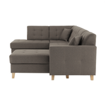 Casa si Gradina - Mobilier - Canapele si coltare - Coltare - Coltar, gri maroniu Taupe, model dreapta, BRIDGET - Infinity.ro
