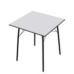 Casa si Gradina - Mobilier - Mese si birouri - Mese bucatarie si dining - Masa dining, alba / neagra, 70x70x75 cm, NALAK TIP 1 - Infinity.ro