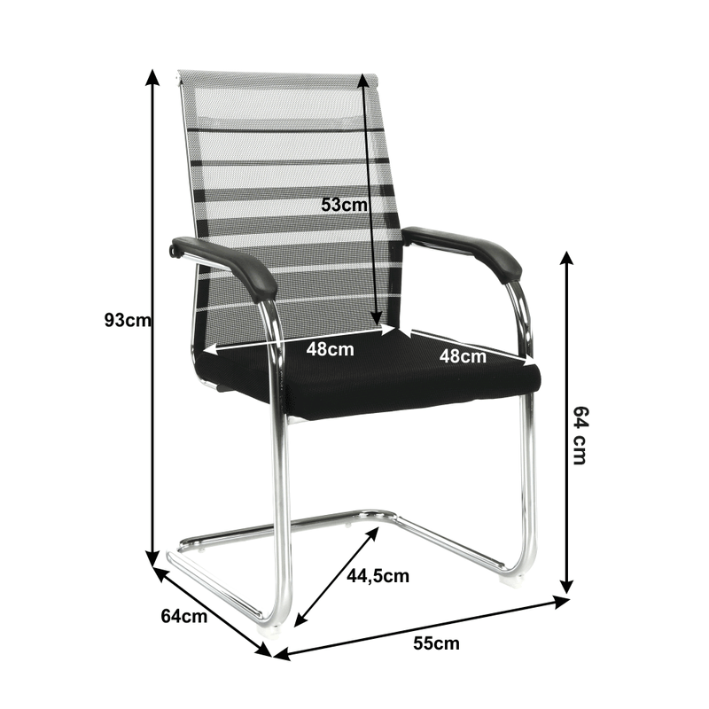 Casa si Gradina - Mobilier - Scaune si fotolii - Scaune - Scaun de sedinta, gri/negru/argintiu, ESIN - Infinity.ro