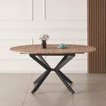 Casa si Gradina - Mobilier - Mese si birouri - Mese bucatarie si dining - Masa extensibila de dining, stejar artisan / neagra, 100x100-140x75 cm, ABERO TIP 1 - Infinity.ro
