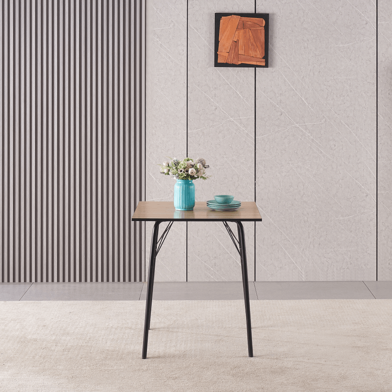 Casa si Gradina - Mobilier - Mese si birouri - Mese bucatarie si dining - Masa dining, stejar artisan / neagra, 70x70x75 cm, NALAK TIP 1 - Infinity.ro