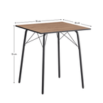 Casa si Gradina - Mobilier - Mese si birouri - Mese bucatarie si dining - Masa dining, stejar artisan / neagra, 70x70x75 cm, NALAK TIP 1 - Infinity.ro