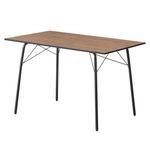 Casa si Gradina - Mobilier - Mese si birouri - Mese bucatarie si dining - Masa dining, stejar artisan / neagra, 120x75x75 cm, NALAK TIP 2 - Infinity.ro