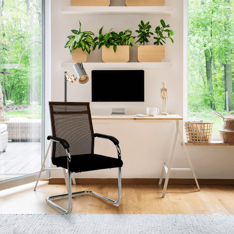 Casa si Gradina - Mobilier - Scaune si fotolii - Scaune - Scaun de sedinta, negru/maro, ESIN - Infinity.ro