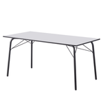 Casa si Gradina - Mobilier - Mese si birouri - Mese bucatarie si dining - Masa dining, alba / neagra, 160x80x75 cm, NALAK TIP 3 - Infinity.ro