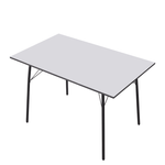 Casa si Gradina - Mobilier - Mese si birouri - Mese bucatarie si dining - Masa de sufragerie, alba / neagra, 120x75x75 cm, NALAK TIP 2 - Infinity.ro