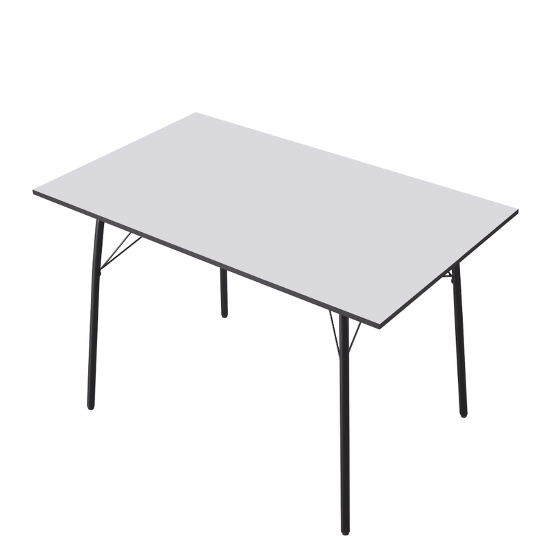 Casa si Gradina - Mobilier - Mese si birouri - Mese bucatarie si dining - Masa de sufragerie, alba / neagra, 120x75x75 cm, NALAK TIP 2 - Infinity.ro