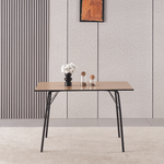 Casa si Gradina - Mobilier - Mese si birouri - Mese bucatarie si dining - Masa dining, stejar artisan / neagra, 120x75x75 cm, NALAK TIP 2 - Infinity.ro