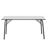Casa si Gradina - Mobilier - Mese si birouri - Mese bucatarie si dining - Masa dining, alba / neagra, 160x80x75 cm, NALAK TIP 3 - Infinity.ro