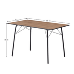 Casa si Gradina - Mobilier - Mese si birouri - Mese bucatarie si dining - Masa dining, stejar artisan / neagra, 120x75x75 cm, NALAK TIP 2 - Infinity.ro