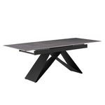 Casa si Gradina - Mobilier - Mese si birouri - Mese bucatarie si dining - Masa dining extensibila, beton/neagra, 160-200x90 cm, MAJED - Infinity.ro