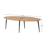 Casa si Gradina - Mobilier - Mese si birouri - Masute de cafea - Masuta de cafea, stejar artisan / neagra, SANAM - Infinity.ro