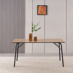 Casa si Gradina - Mobilier - Mese si birouri - Mese bucatarie si dining - Masa de sufragerie, stejar artisan / negru, 160x80x75 cm, NALAK YTIP 3 - Infinity.ro