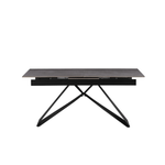 Casa si Gradina - Mobilier - Mese si birouri - Mese bucatarie si dining - Masa dining extensibila, beton/neagra, 160-200x90 cm, MAJED - Infinity.ro