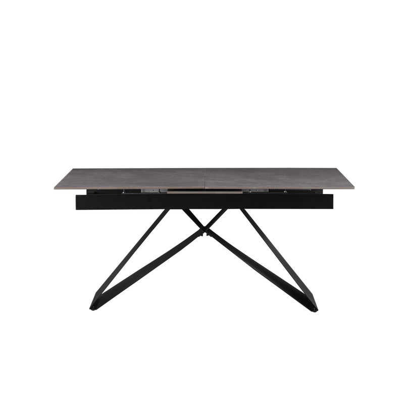 Casa si Gradina - Mobilier - Mese si birouri - Mese bucatarie si dining - Masa dining extensibila, beton/neagra, 160-200x90 cm, MAJED - Infinity.ro
