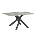 Casa si Gradina - Mobilier - Mese si birouri - Mese bucatarie si dining - Masa dining, gri deschis/neagra, 160x90 cm, ZENOS - Infinity.ro