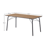 Casa si Gradina - Mobilier - Mese si birouri - Mese bucatarie si dining - Masa de sufragerie, stejar artisan / negru, 160x80x75 cm, NALAK YTIP 3 - Infinity.ro