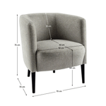 Casa si Gradina - Mobilier - Scaune si fotolii - Fotolii - Fotoliu, gri deschis / negru, ALIEN - Infinity.ro