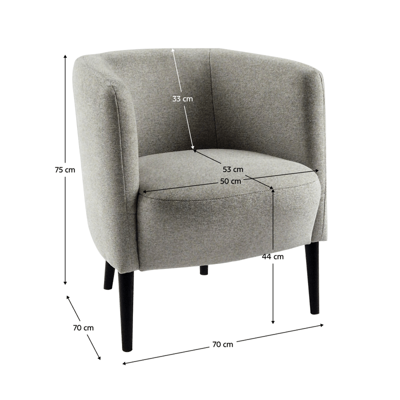 Casa si Gradina - Mobilier - Scaune si fotolii - Fotolii - Fotoliu, gri deschis / negru, ALIEN - Infinity.ro