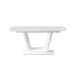 Casa si Gradina - Mobilier - Mese si birouri - Mese bucatarie si dining - Masa dining extensibila, alb lucios, 160-200x90 cm, OLAV - Infinity.ro