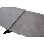 Casa si Gradina - Mobilier - Mese si birouri - Mese bucatarie si dining - Masa dining extensibila, beton/neagra, 160-200x90 cm, MAJED - Infinity.ro