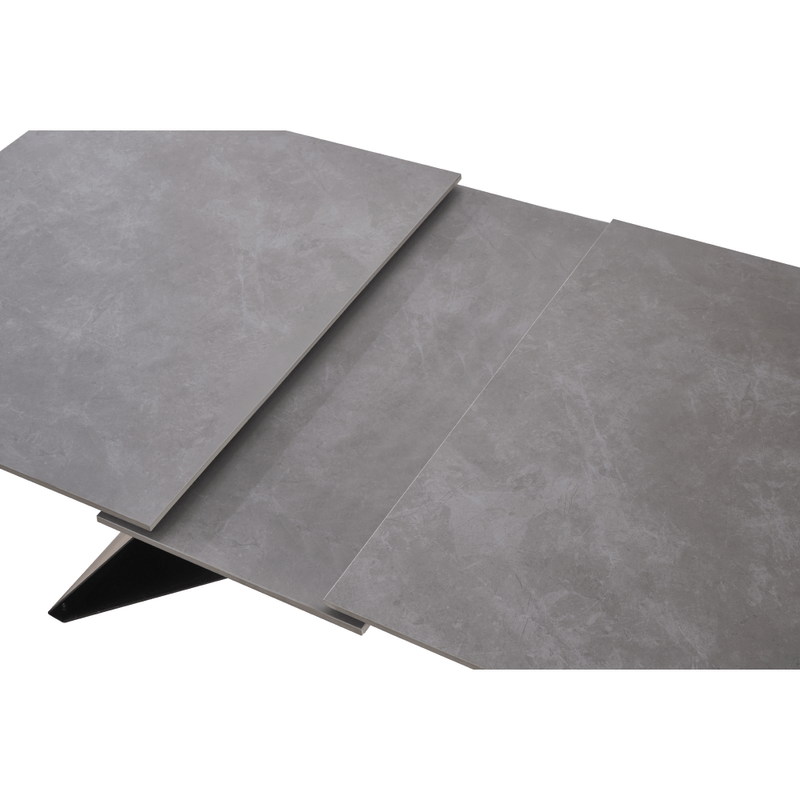 Casa si Gradina - Mobilier - Mese si birouri - Mese bucatarie si dining - Masa dining extensibila, beton/neagra, 160-200x90 cm, MAJED - Infinity.ro
