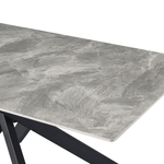 Casa si Gradina - Mobilier - Mese si birouri - Mese bucatarie si dining - Masa dining, gri deschis/neagra, 160x90 cm, ZENOS - Infinity.ro