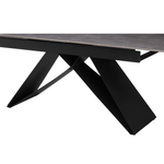 Casa si Gradina - Mobilier - Mese si birouri - Mese bucatarie si dining - Masa dining extensibila, beton/neagra, 160-200x90 cm, MAJED - Infinity.ro