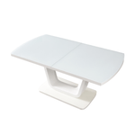 Casa si Gradina - Mobilier - Mese si birouri - Mese bucatarie si dining - Masa dining extensibila, alb lucios, 160-200x90 cm, OLAV - Infinity.ro