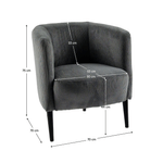 Casa si Gradina - Mobilier - Scaune si fotolii - Fotolii - Fotoliu, gri / negru, ALIEN - Infinity.ro