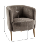 Casa si Gradina - Mobilier - Scaune si fotolii - Fotolii - Fotoliu, taupe gri-bej / fag, ALIEN - Infinity.ro