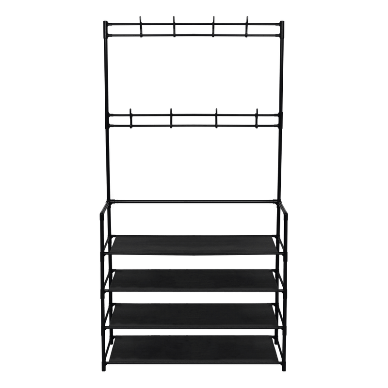 Casa si Gradina - Mobilier - Dulapuri si sifoniere - Dulapuri pantofi - Cuier cu suport pentru pantofi, negru, TARAS - Infinity.ro