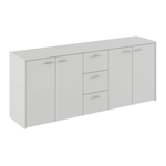 Casa si Gradina - Mobilier - Comode si corpuri - Comode - Comoda combinata, alba, HUGOS 180 - Infinity.ro