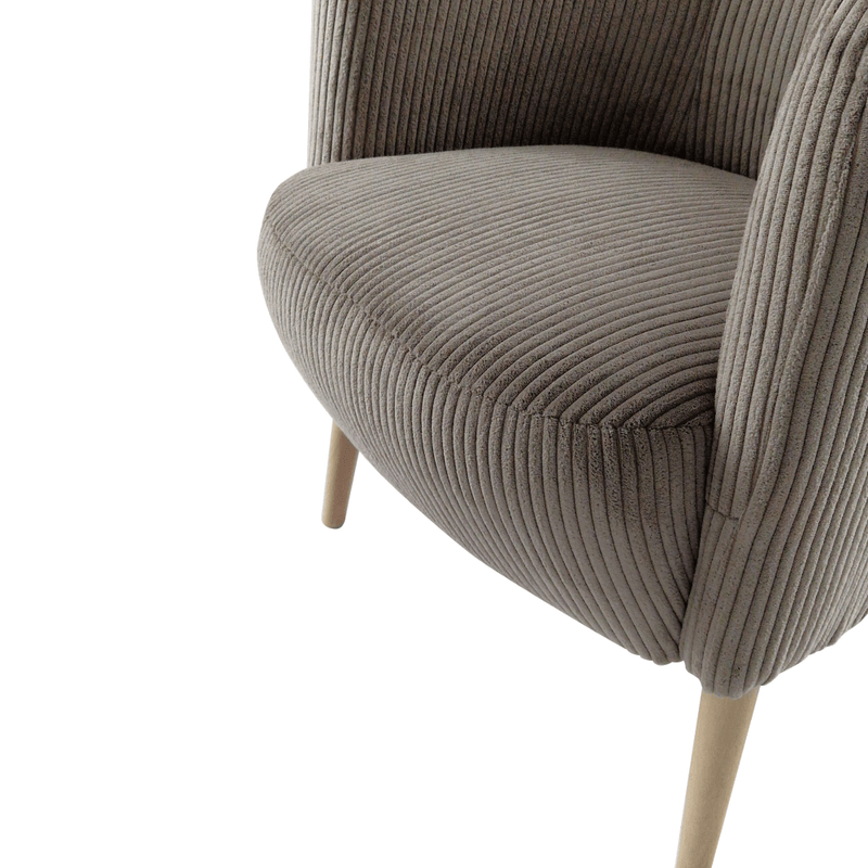 Casa si Gradina - Mobilier - Scaune si fotolii - Fotolii - Fotoliu, taupe gri-bej / fag, ALIEN - Infinity.ro
