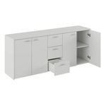Casa si Gradina - Mobilier - Comode si corpuri - Comode - Comoda combinata, alba, HUGOS 180 - Infinity.ro