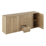Casa si Gradina - Mobilier - Comode si corpuri - Comode - Comoda combinata, stejar sonoma, HUGOS 180 - Infinity.ro