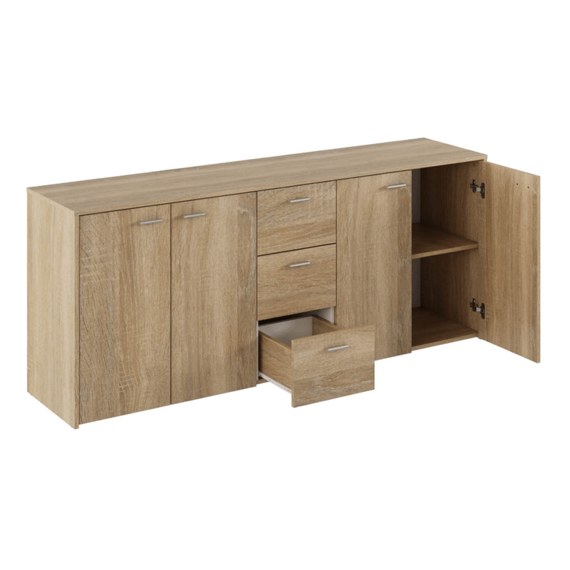 Casa si Gradina - Mobilier - Comode si corpuri - Comode - Comoda combinata, stejar sonoma, HUGOS 180 - Infinity.ro