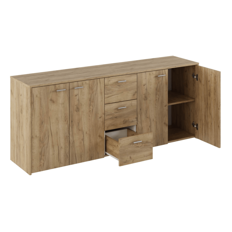 Casa si Gradina - Mobilier - Comode si corpuri - Comode - Comoda combinata, stejar artisan, HUGOS 180 - Infinity.ro
