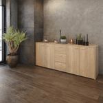 Casa si Gradina - Mobilier - Comode si corpuri - Comode - Comoda combinata, stejar sonoma, HUGOS 180 - Infinity.ro