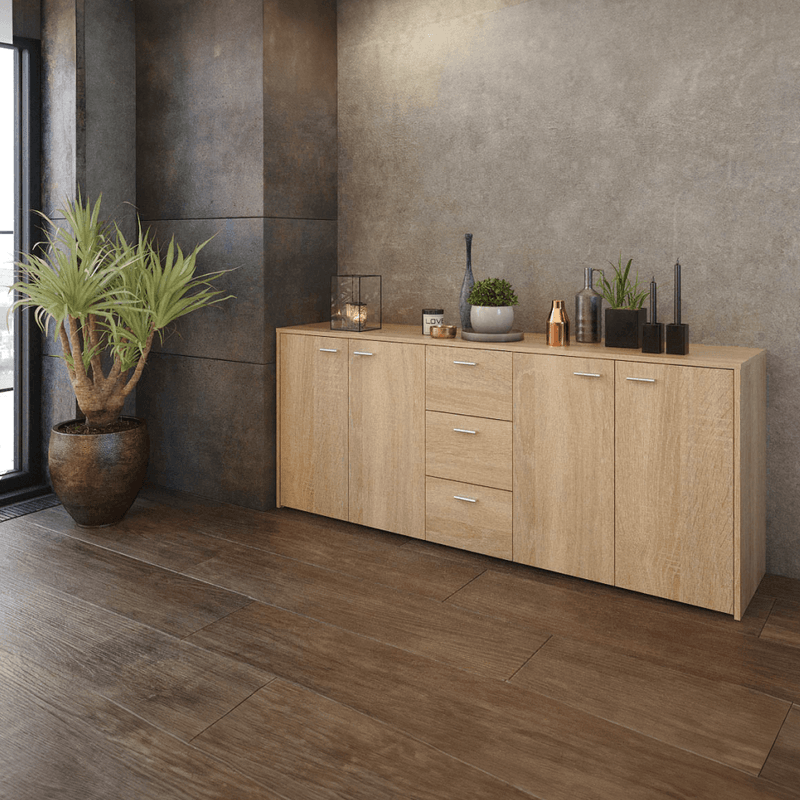 Casa si Gradina - Mobilier - Comode si corpuri - Comode - Comoda combinata, stejar sonoma, HUGOS 180 - Infinity.ro