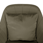 Casa si Gradina - Mobilier - Scaune si fotolii - Scaune - Scaun de birou, gri-maro Taupe tesatura Velvet/crom, KLIAN - Infinity.ro