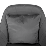 Casa si Gradina - Mobilier - Scaune si fotolii - Scaune - Scaun de birou, tesatura gri Velvet/crom, KLIAN - Infinity.ro